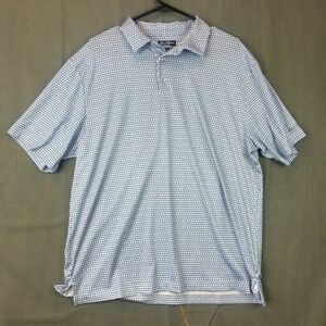 Ben Hogan Men's Ditsy Floral Print Short Sleeve Golf Polo Shirt Size Large
